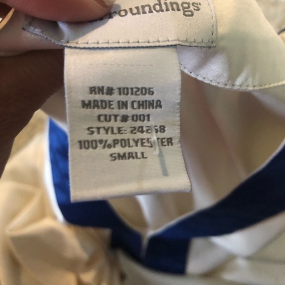 SOFT surroundings 100% polyester shirt sz small - Picture 6 of 8